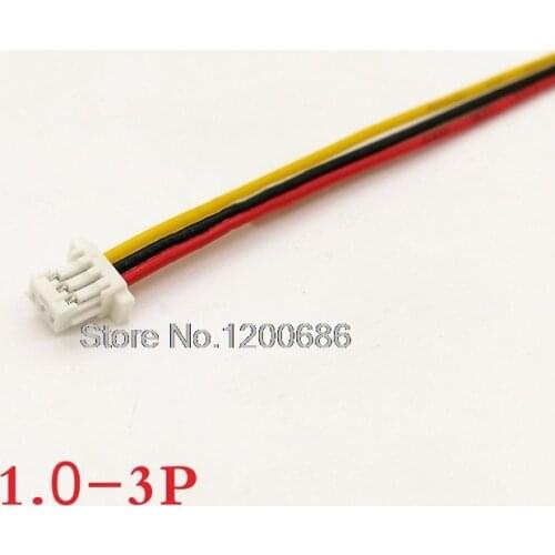 SH1.0 3Pin Male Plug Connector With Wire Cable 8cm