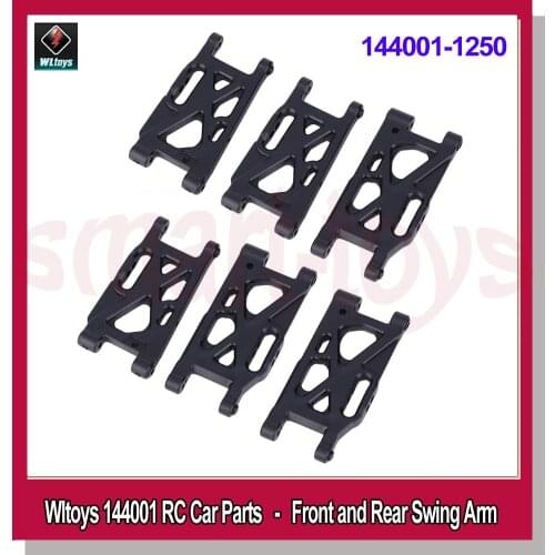 3Pair WLtoys 144001 Front Rear Lower Swing Arms for RC Car Replacements Parts Original Plastic 144001-1250