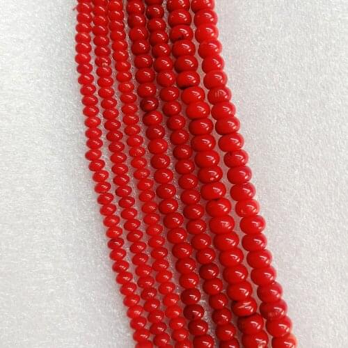 3x5mm 3x6mm Red Color Spacer Coral Loose Beads 3*5mm 3*6mm Whosale Price DIY Jewelry for Bracelet Necklace Earrings