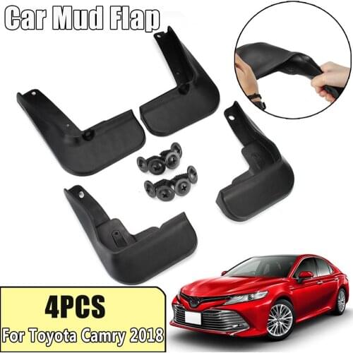 4PCS Car Front Rear Mud Flaps Mudguards Splash Guard For Toyota Camry 2018