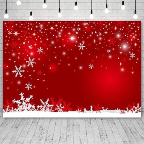 Avezano Backdrops Merry Christmas Winter Snowflakes Children Red Photography Backgrounds Photo Studio Photozone Photocall Decor