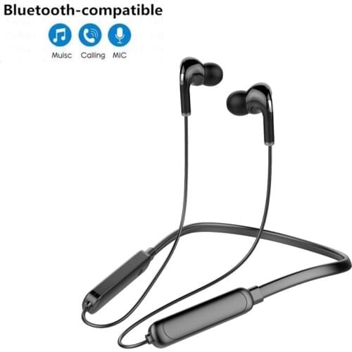 Bluetooth-compatible Headphone With Mic Neckband Sport Earphones Wireless Waterproof Sport Headphones For Samsung Xiaomi Huawei