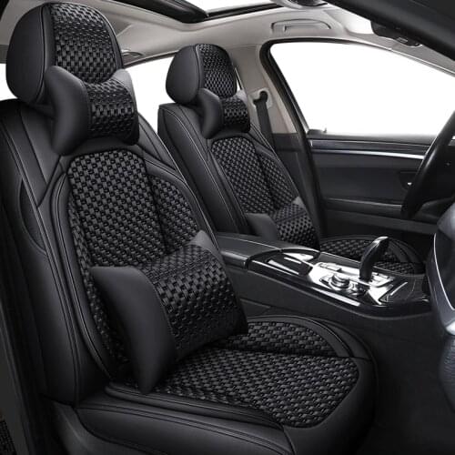 Black Flax Car seat covers For peugeot 206 207 308 307 407 2008 partner 301 508 sw 208 5008 2020 rcz accessories