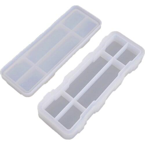 Pencil Holder Mold Epoxy Resin Mold DIY Handmade Craft Office Desk Ornaments A5KE