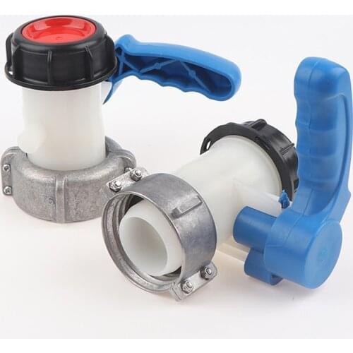 IBC Tank Container 1000L 75mm Liters DN50 62mm To Export Male 2 Inch Garden Home Butterfly Valve Switch Accessories Tools