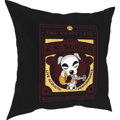 K.K. Slider Gig Poster Kissen Fall Animal Crossing Video Spiele Kissen Abdeckung Super Decor Kissenbezug für Sofa 45x45cm