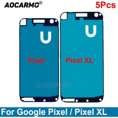 Aocarmo 5Pcs LCD Screen Frame Adhesive For Google Pixel XL Front Sticker Tape Glue Replacement