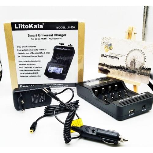 Li-ion Battery Lii500 lii-500 LCD Display 18650 Battery Charger For 18650 17500 26650 1634014500 AA AAA Ni-MH Rechargeable Batte