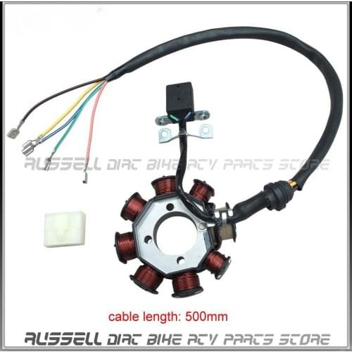 3 Hole MAGNETO STATOR 8 Coil PoleFor CG250 Zongshen 150CC 250CC ATV JONWAY LANCE ZNEN TAOTAO ROKETA Go Kart