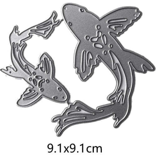 Fish Metal Cutting Dies Stencil Scrapbooking DIY Album Stamp Paper Card Emboss