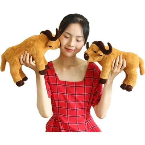 Cute old scalper doll plush toy simulation ox zodiac ox peluches baby toys birthday gift oyuncak home decor holiday gift
