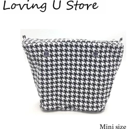 Mini size canvas waterproof insert inner bag mini canavs bag for obag mini