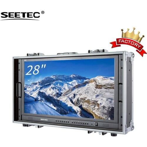 SEETEC broadcast 4k monitor 28 inch with ips panel quad slip display 3840*2160 pixels