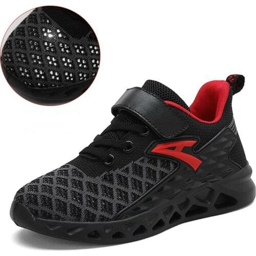 Boys Running Shoes Kids Sneakers For Girls Sports Shoes Shock Absorption Soft Rubber Sole School Trainers Fashion Boy Shoes