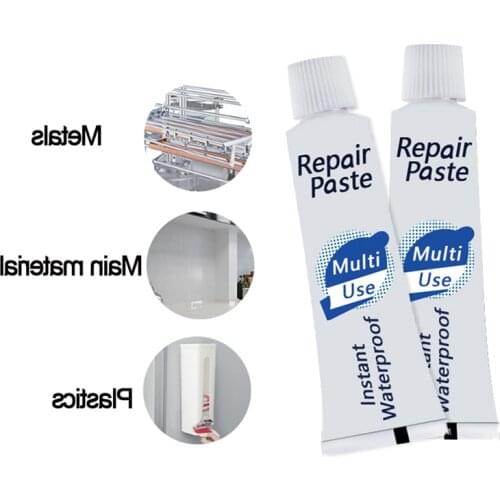 1Pcs 10/100ml Strong Leakproof Glass Glue Sink Tile Gap DIY Filling White Adhesive Sealant Instant Waterproof Repair Paste