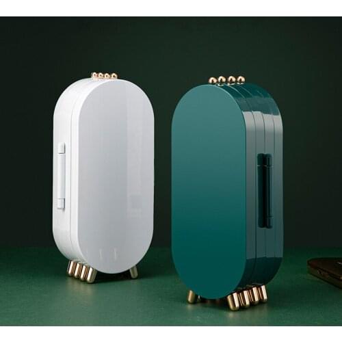 Jewelry Storage Box Earring Display Stand Bracelet Necklace Organizer Foldable Portable Multi-layer Plastic Storage Rack