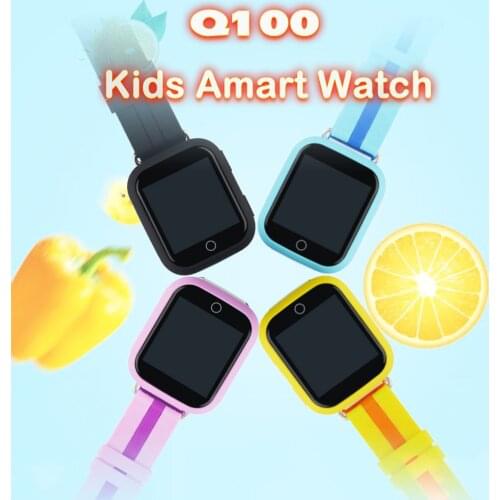 WIFI GPS Smart Watch Q100 1.54 IPS Colorful Touch Screen GPS Tracker with Anti-dropped alarm Remote Monotoring Chatting online