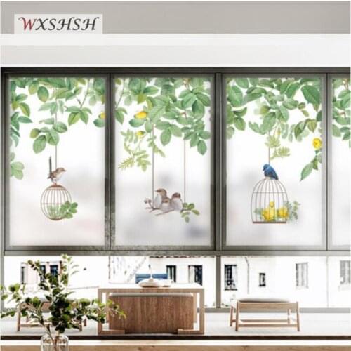 Static Cling Window Covering Custom Size Frosted Glass Film Stained Decorative Raamfolie For Window Door Cabinet Table Surface