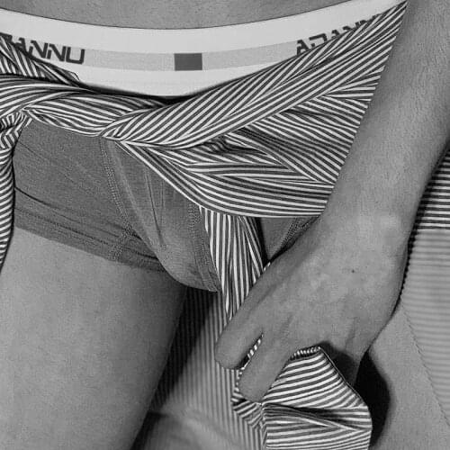 Brand Men Underwear Cotton Men Boxer Cueca Tanga Homme U Convex Male Pants Breathable Comfortable Underpants ADANNU