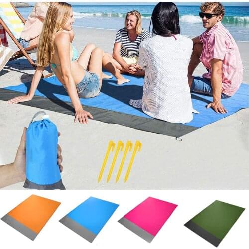 Camping Mat Waterproof Beach Blanket Outdoor Portable Picnic Ground Mat Mattress Outdoor Camping Picnic Mat blanket 1.4*2m