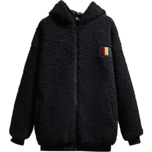 Plus Size 6XL 5XL 4XL 3XL Women Long Sleeves Autumn Winter Sweatshirts Femme Hoodies Black Clothing Oversized Woolen Clothing