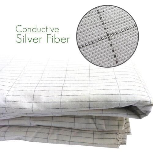 1*2.8 Meter Ground Conductive Earth Anti-static Fabric Silver Fiber Cotton Fabric Bed sheet/Sleepwear EMF Protection
