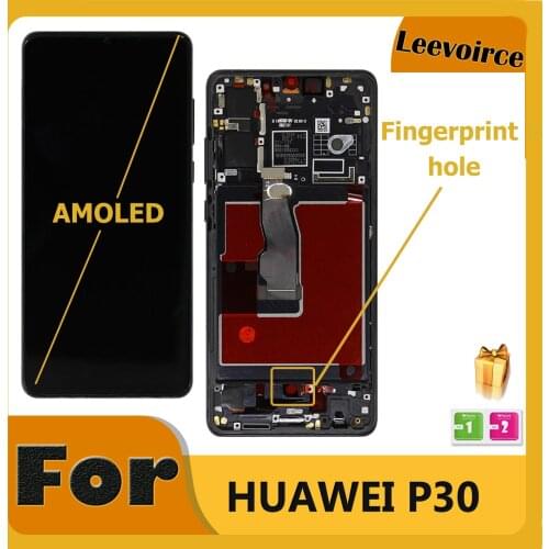 100% Tested 6.1" LCD For Huawei P30 LCD Display Touch Screen ELE-L29 ELE-L09 ELE-L04 LCD Digitizer Replacement Parts