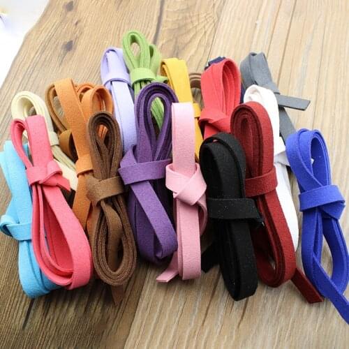 3 meter/lot 8mm Flat Suede Korean Velvet Leather Cord Rope Thread for Jewelry Making DIY Necklace Bracelet Jewelry Accessories