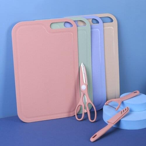 4Pcs/set Chopping Blocks Tools PP Plastic Heat Resistant Fruit Cutting Boards Kitchen Knives & Accessories Kitchen Tools