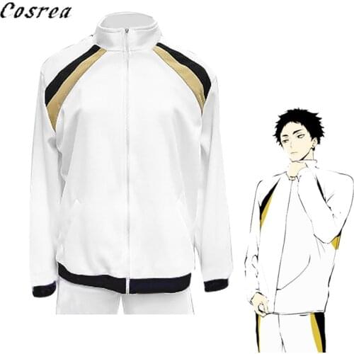 Anime Haikyuu Hoodies Fukurodani Academy Akaashi Keiji Cosplay Jacket Pants Suits Boys Bokuto Kotaro Uniform for Mens Sportswear