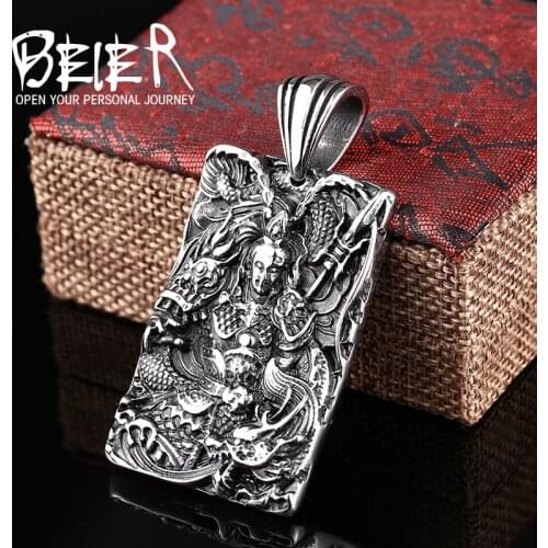 Beier 316L Stainless Steel pendant necklace new style chinese style The Three Kindoms pendant jewelry LLBP8-159P