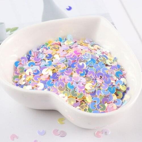 1800pcs/Pack 5mm Cannibals Shape Sequins DIY Glitter Paillettes Slime Material Lady Nail Art Craft Wedding Decoration confetti