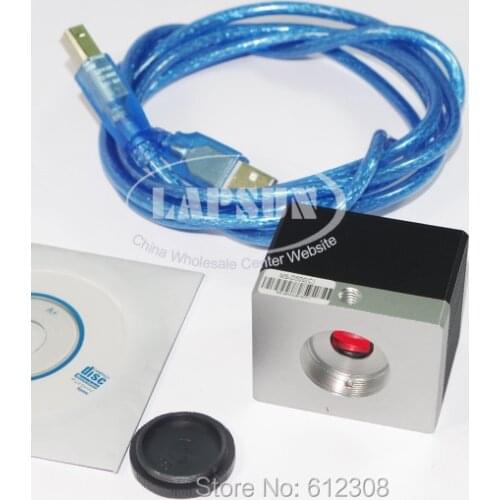 5.0MP 30F/S HD Digital Industry Industrial C-mount Microscope Camera Magnifier USB Video for PCB PCBA SMD Repair USB-500C