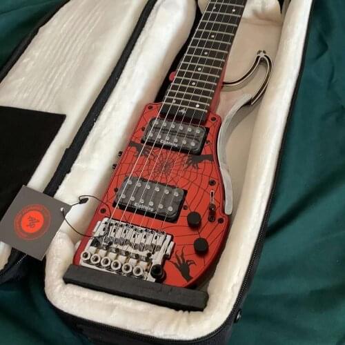 ALP headless electric guitar Explorer folk Travel Portable Folding Electric Guitar Set rock mute guitar childrens gift