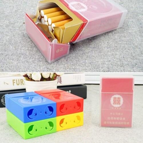 Cigarette Box Portable Sturdy Cigarettes Holder Storage Lightweight Flip Cover Plastic Boxes Gifts Home Accessories