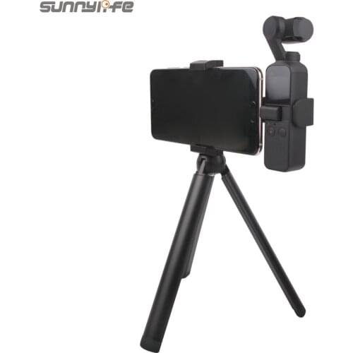 Sunnylife Metal Smartphone Clamp Mount Holder Tripod Extension Rod for DJI OSMO POCKET