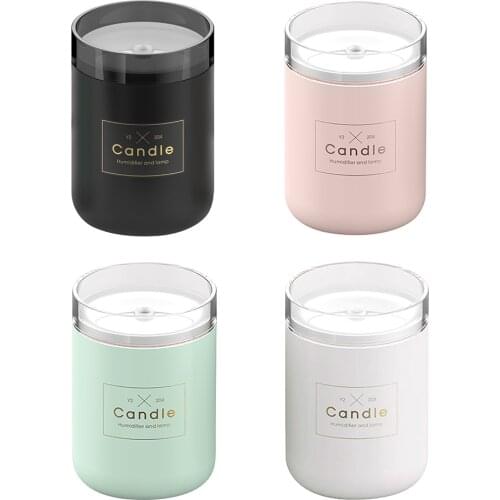 Table Air Humidifier USB Rechargeable Mute Aroma Essential Oil Diffuser Adjustable Aromatherapy Mist Maker with Ambient Light