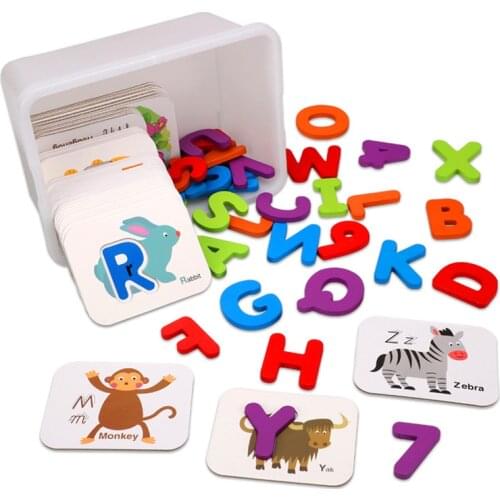 Early Education Jigsaw Puzzle Peg Board Children Cognitive Teaching Aids Montessori Recognize Digital Letters Matching Puzzle