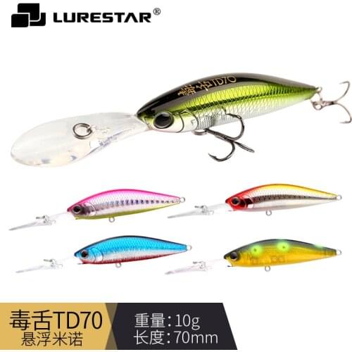 10g/7cm Suspending Minnow Long Lips Jerk Bait Fishing Accessories Tackle Trolling Bass Bionic Gravity Transfer Magnet Weight