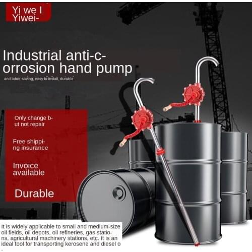 Hand-operated oil pump, oiler, chemical pump, manual oil pump, aluminum alloy, stainless steel