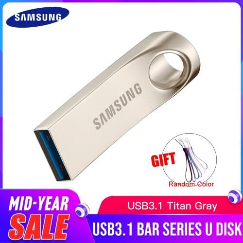 SAMSUNG 32G 64G 128G USB 3.1 Metal Mini Pen Drive Pendrive Memory Stick Storage Device USB Flash Drive Disk U Disk Cool Gift