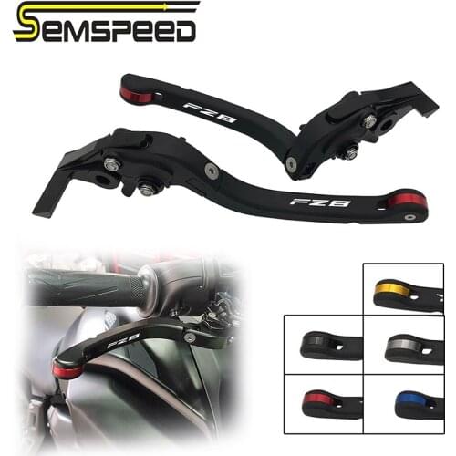 SEMSPEED FZ8 logo Motorcycle CNC Foldable Only Brake Clutch Handles Levers For Yamaha FZ8 fz 8 2011 2012 2013 2014 2015