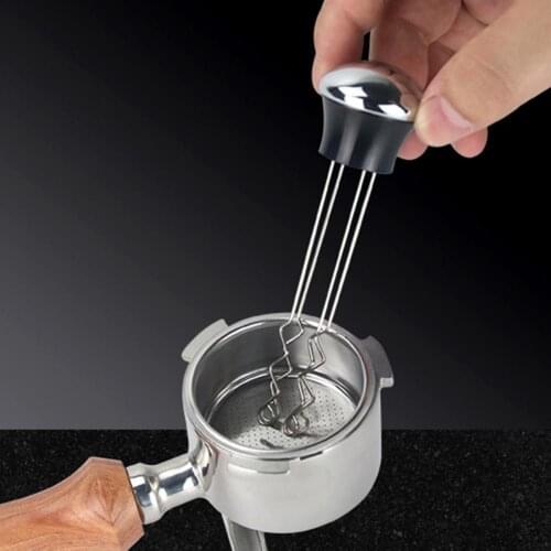 50%HOTNon-slip Coffee Tamper Rust-proof Stainless Steel Coffee Tamper Leveler Supplies for Home