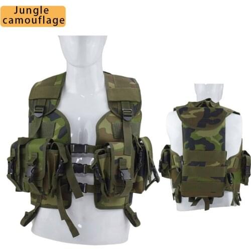 Outdoor Camouflage Tactical Vests Military Equipment Army Combat Body Armor Men Hunting War Game Airsoft Vest With Water Bag