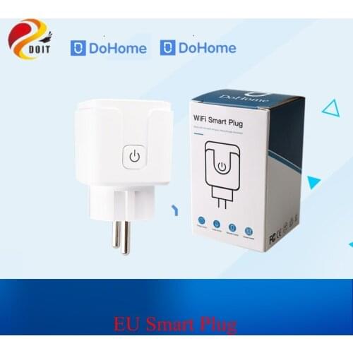 Dohome EU Smart Plug Support Siri WIFI Socket Timer WiFi Outlet Remote Control Switch Voice Control Socket Alexa FCC