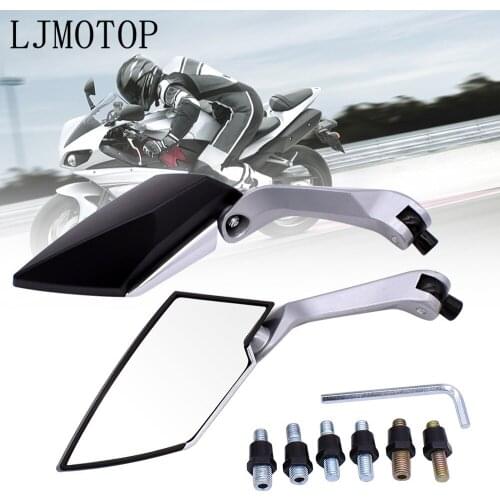 For Honda CRF1000L AFRICA TWIN CB 600F F600 Motorcycle Mirror 8/10mm Scooter Electrombile Back Side Convex Mirror Universal