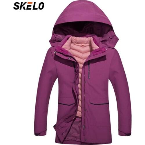 2020 Ski jacket Women Waterproof Mountain Ski Warm Plus Size Cotton Ski-wear Hooded Snowboard Jacket Windproof Winter Snow Coat