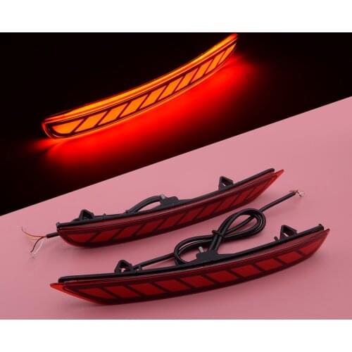 1Pair Rear Tail Bumper Driving Brake Signal Light 12V Fit For Subaru Forester 2008 2009 2010 2011 2012 2013 2014 2015 2016-2018