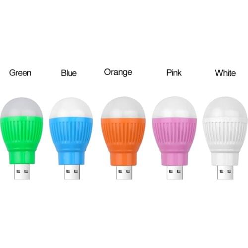 1pc LED Camping Light Portable USB 5V Bulb Lamp Reading Book Night Lights Computer Laptop Lamp