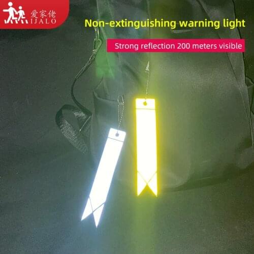 New arrived streamer tape pendant reflective keychains charm bag pendant accessories reflective keyrings